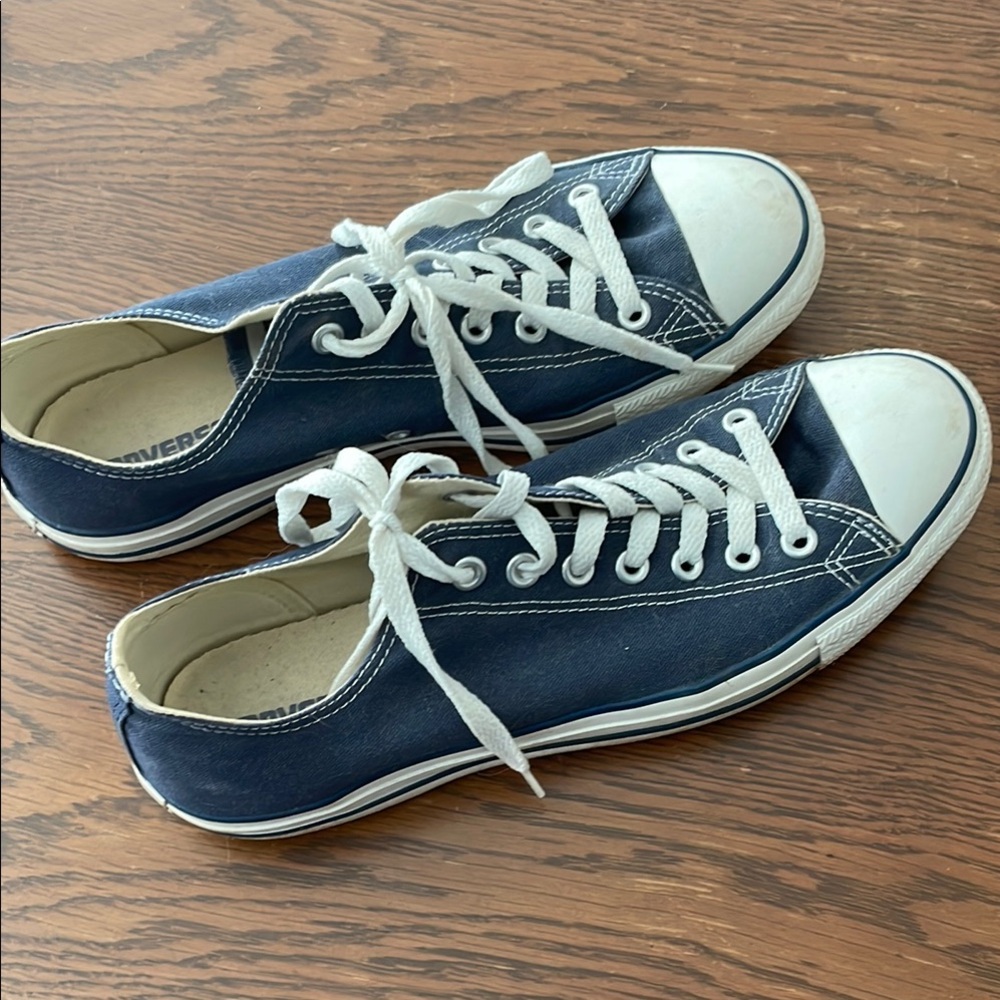 Converse Classic Blue and White Sneakers